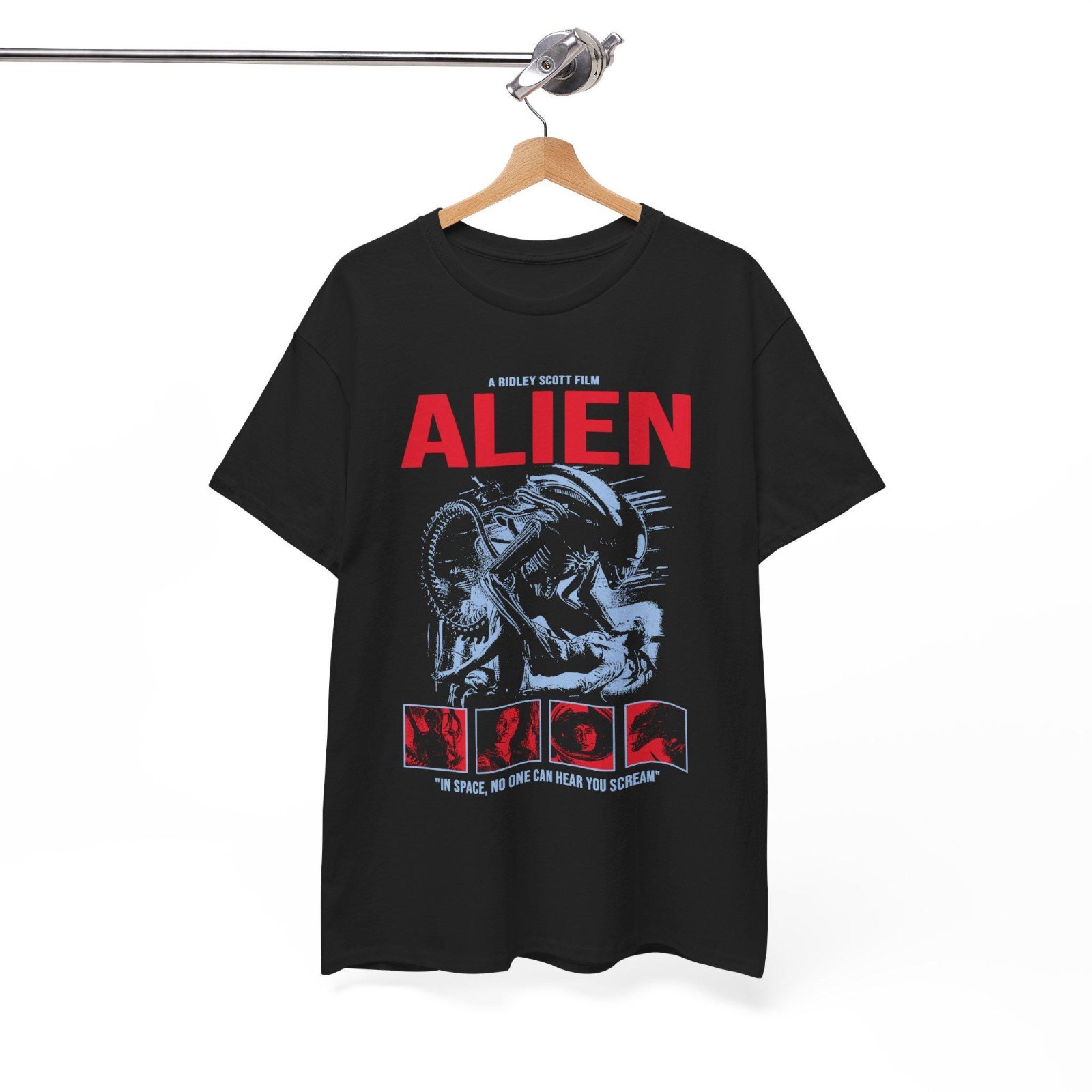 Alien Movie T-Shirt – Ridley Scott Sci-Fi Horror Tee, Classic Film Graphic Shirt