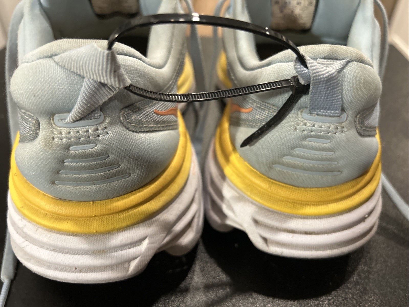 HOKA One One HOKA Bondi 8 Summer Song Blue Yellow Sneakers - Women’s Size 8B thumbnail 8