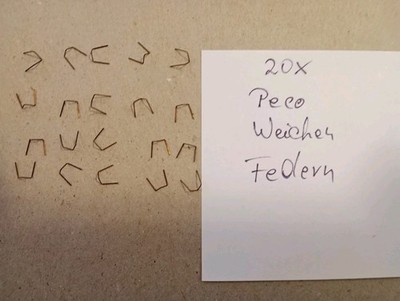 Peco Weichen Feder 20 Stück, 2x Vorhanden 