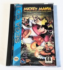 Mickey Mania The Timeless Adventures of Mickey Mouse (Sega CD 1994) CIB w/Poster
