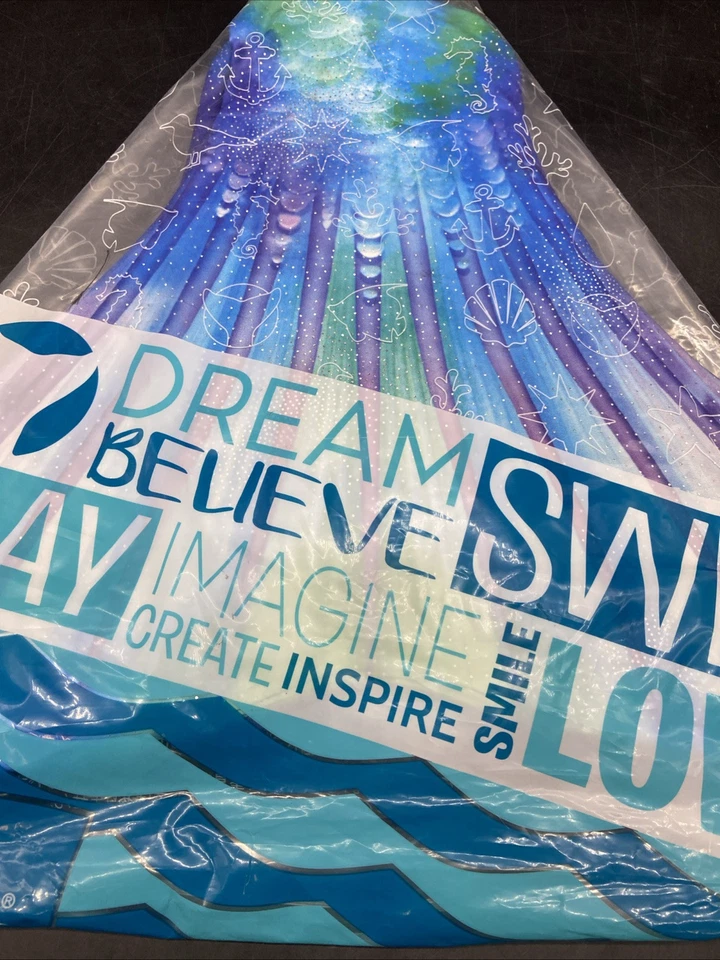 FinFun Fantasy Cola de Sirena Azul/Púrpura Juvenil Talla Pequeña Nuevo * Foto 4 de 4