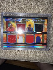 2025 leaf glory of the game quad game used relic barkley/iverson/embid 21/35