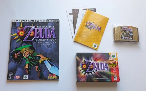 The Legend of Zelda: Majora's Mask Collector's Edition CIB w/ Inserts, Guide N64
