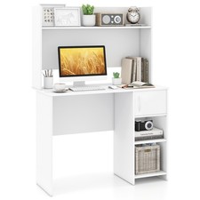 Modern Laptop PC Desk with Hutch