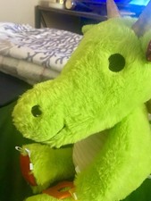 Make Believe Ideas Green Dragon Sensory Snuggables 14 Plush Stuffed Animal