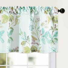 Farmhouse Whimsical Flower Valance for Windows, 52"W x 18"L Pack of 1 B1702