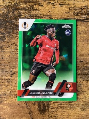 2022-23 Topps Chrome UEFA Sapphire - Arnaud Kalimuendo Green Rookie /70 Rennais