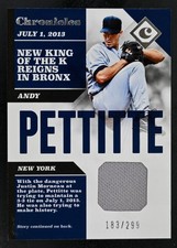 2017 Panini Chronicles #CS-AP Andy Pettitte /299 Chronicles Swatches Yankees