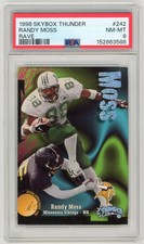 1998 SkyBox Thunder - #242 Randy Moss Rave RC Rookie /150 - PSA 8 NM-MT
