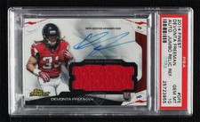 2014 Topps Finest Jumbo Relics Devonta Freeman #AJR-DFE PSA 10 GEM MT Auto wc7