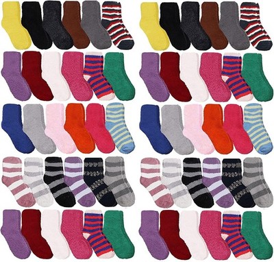 Yacht & Smith Womens Wholesale Warm Cozy Fuzzy Colorful Winter Socks ''size 9-11''