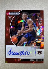 2020-21 Panini Prizm Draft Picks - Prospect Autographs Isaac Okoro Red Ice Prizm