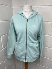 Animal Light Blue Long Sleeved Log Full Zip 100 Cotton Hoodie UK16 PWM