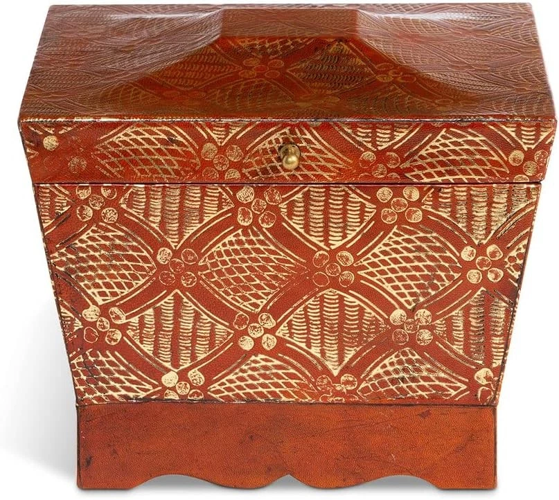 Lilith Tooled Pattern Box Decorative Storage Home Accent - Image 3 of 4