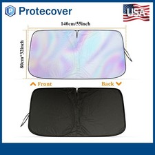 Foldable Car Front Rear Window Windshield Sun Shade Shield Cover Visor Uv Block Foldable Car Front Rear Window Windshield Sun Shade Shield Cover Visor Uv Block