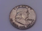 1958-D Franklin Half Silver Dollar - Some wear