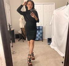 VTG Express Design Studio Compression Body Sculpt Form Fitting Dress Size Small