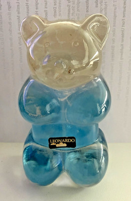 Leonardo Gumibärchen   Glasbär   15 cm hoch. Massiv