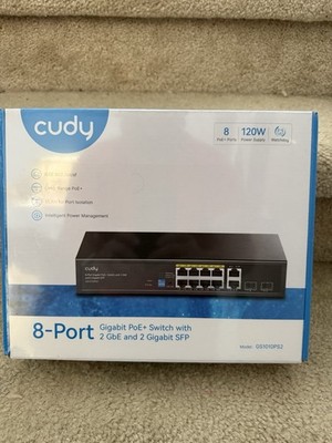 CUDY PoE+ Switch with 2 Uplink ports and 2 SFP slot 120W - 1 GS1010PS2