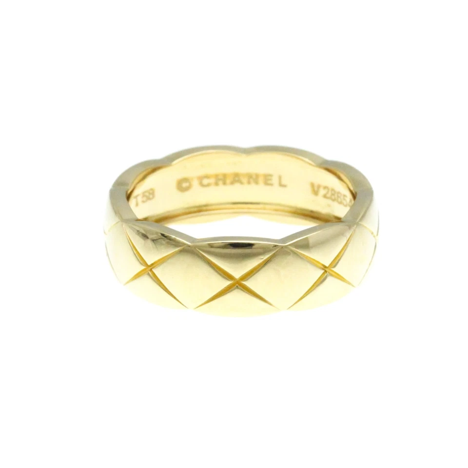Anillo Chanel Coco Crush Tamaño Mediano Oro Amarillo (18K) Moda Sin Piedra Banda Anillo Foto 3 de 4