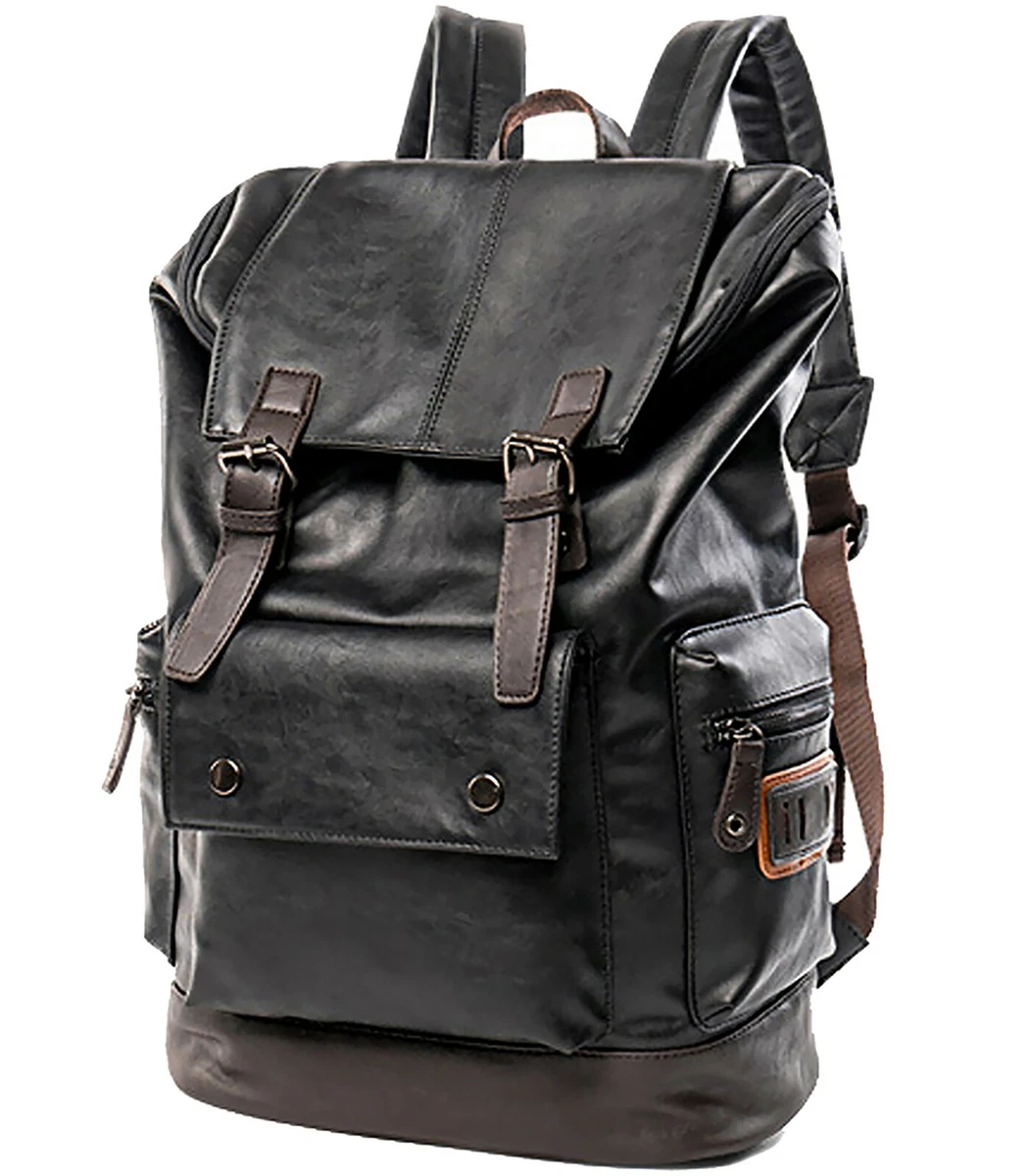 Unbranded Faux Leather Backpacks for Men for sale | eBay display picture 1