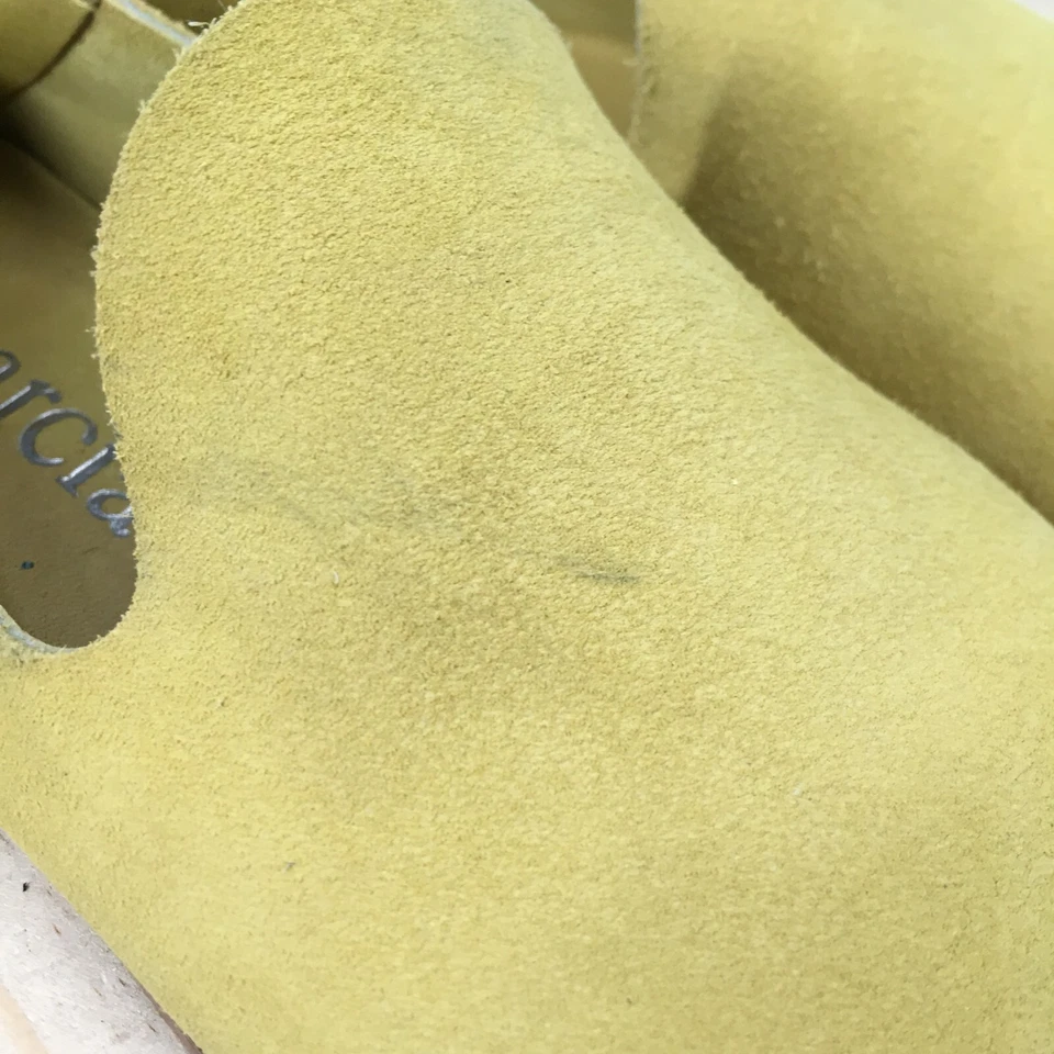 Pedro Garcia Zapatos Mujer 37.5 Yoshi Informales Sin Cordones Mocasines Pisos Amarillo Gamuza Foto 3 de 4