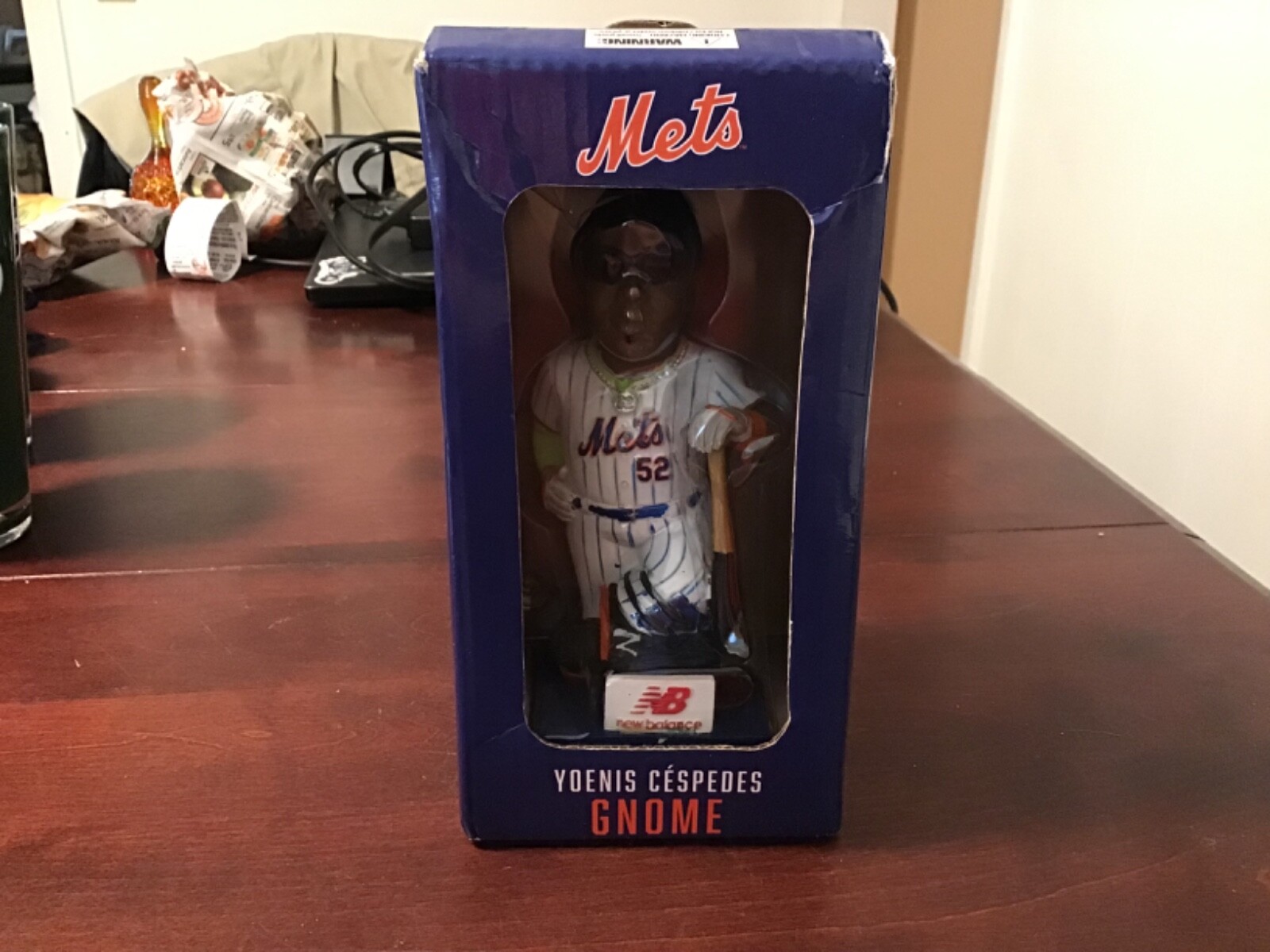 YOENIS CESPEDES Garden Gnome #52 - New York Mets 2018 Citi Field SGA - Very Good