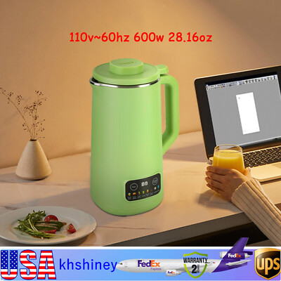 Electric Soymilk Cooking Machine Hot & Cold Food Blender Nuts Almonds Milk Maker
