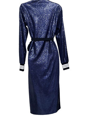blue sequin wrap dress Women's Bright Blue Sleeveless Summer Mini Dress main image 0