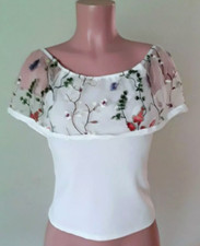 Palacio Ladies Embroidered Halter Top Made in the USA