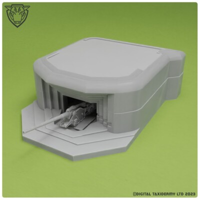 Regelbau R683 21cm K39 (21cm Canon) Casemate D-Day Utah Beach 15mm 00 1/76 28mm