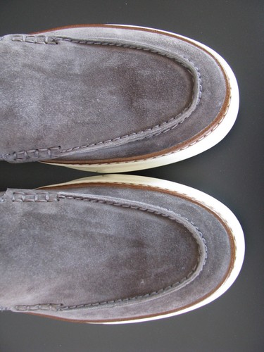 Allen Edmonds "BURKE" Suede Slip-On Casual Sneakers 13 EEE Grey - Picture 3 of 9