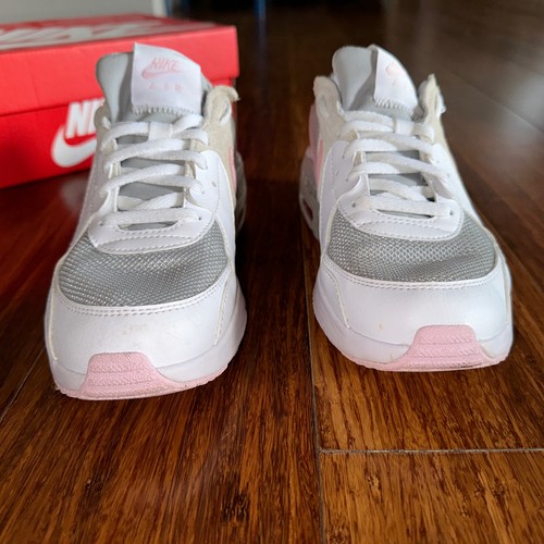 Girls Nike Air Max Excee (GS) size 4Y youth white/pink foam- grey blanc/rose - Picture 5 of 10