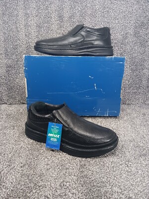 New Drew Bexley - Mens Black Leather Slip-on Diabetic  display picture 2