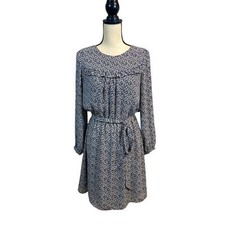 LOFT Peasant Boho Dress Blouson Top Floral Print Size 10P