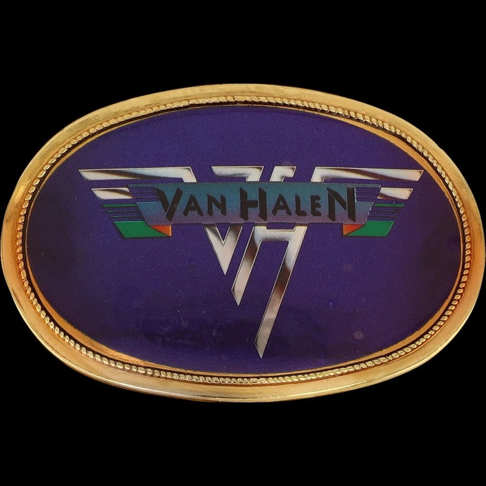 Van Halen Eddie Alex David Roth Rock Estilo Pacifica Años 70 Nuevo de Lote Antiguo Hebilla de Cinturón Foto 4 de 4