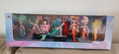 Disney Ariel and Sisters Doll Set of 7 