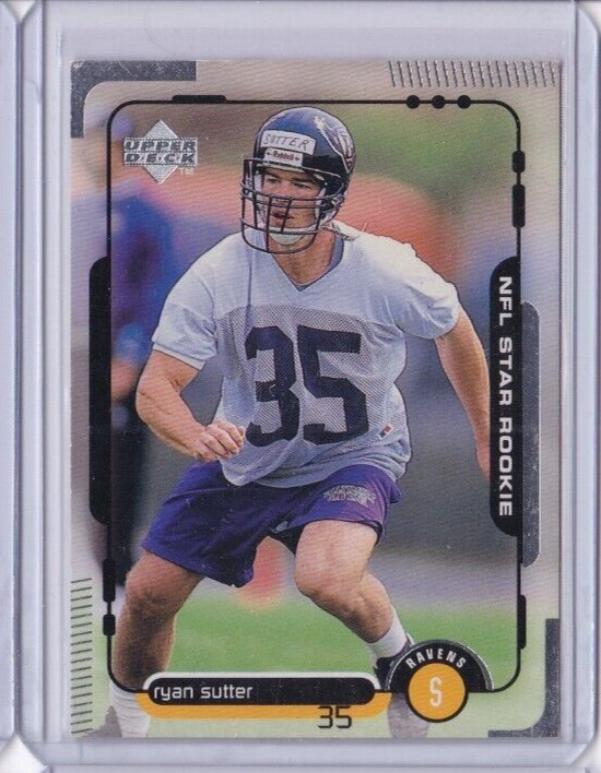 1998 Upper Deck #40 Ryan Sutter Rookie Football Card (ID8)