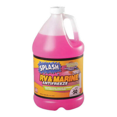 Splash Rv/Marine Antifreeze, 1 Gal, Plastic Bottle, -50 Point Freezing (F) 1