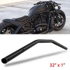 1" 25mm Low Rise Drag Handlebar Tracker Black Iron For Harley V Rod Night Rod