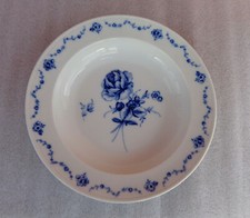 Fürstenberg Lottine  Blaue Rosen  Suppenteller 