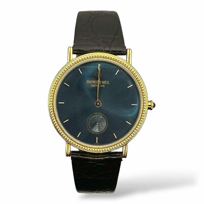 Raymond Weil Geneve 18Kt Yellow Gold Plated Case 10M Swiss Made Watch