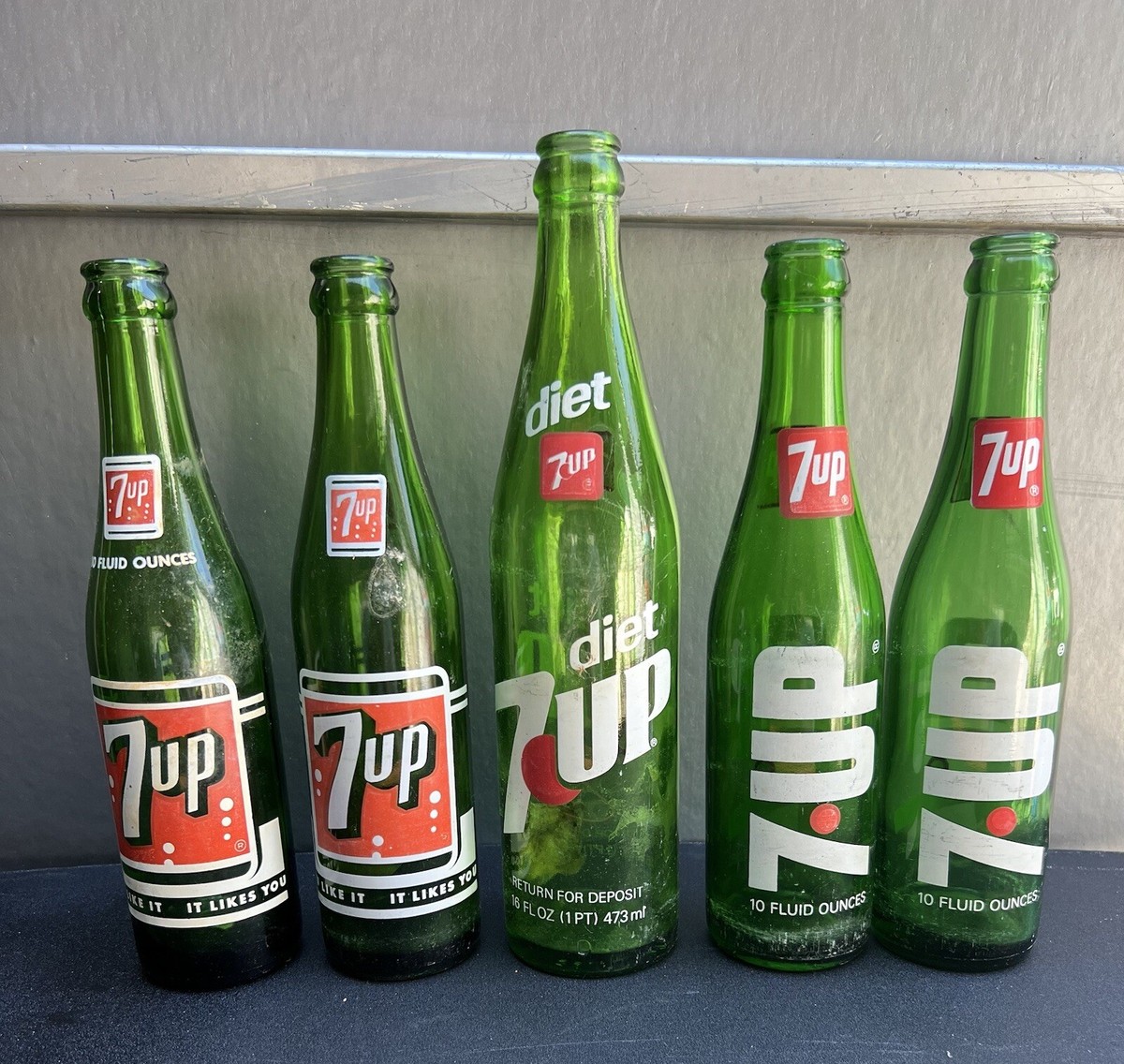 Vintage 7up Bottles Lot Of 5 | eBay Vintage 7up Bottles Lot Of 5 | eBay