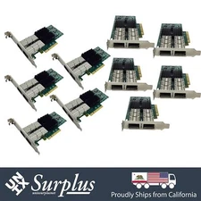 LOT of 10 40GbE QSFP+ Dual Port CX314A Mellanox ConnectX-3 Pro EN Both Brackets