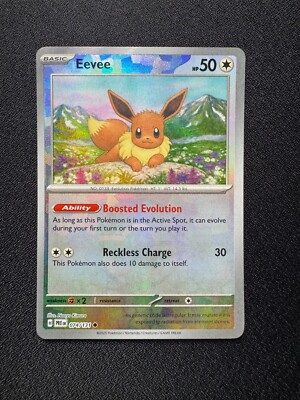 Pokemon Prismatic Evolutions Eevee 074/131 Poke Ball Pattern Holo NM