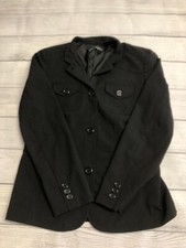 Liz Claiborne Blazer Womens 8 Black Classic Office Business Workwear Jacket