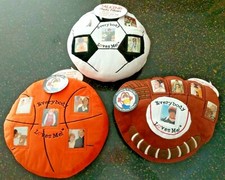 NWT Plush Sports Talking Pillows/Lot 3/ Record msge/Basketball, Soccer, Football