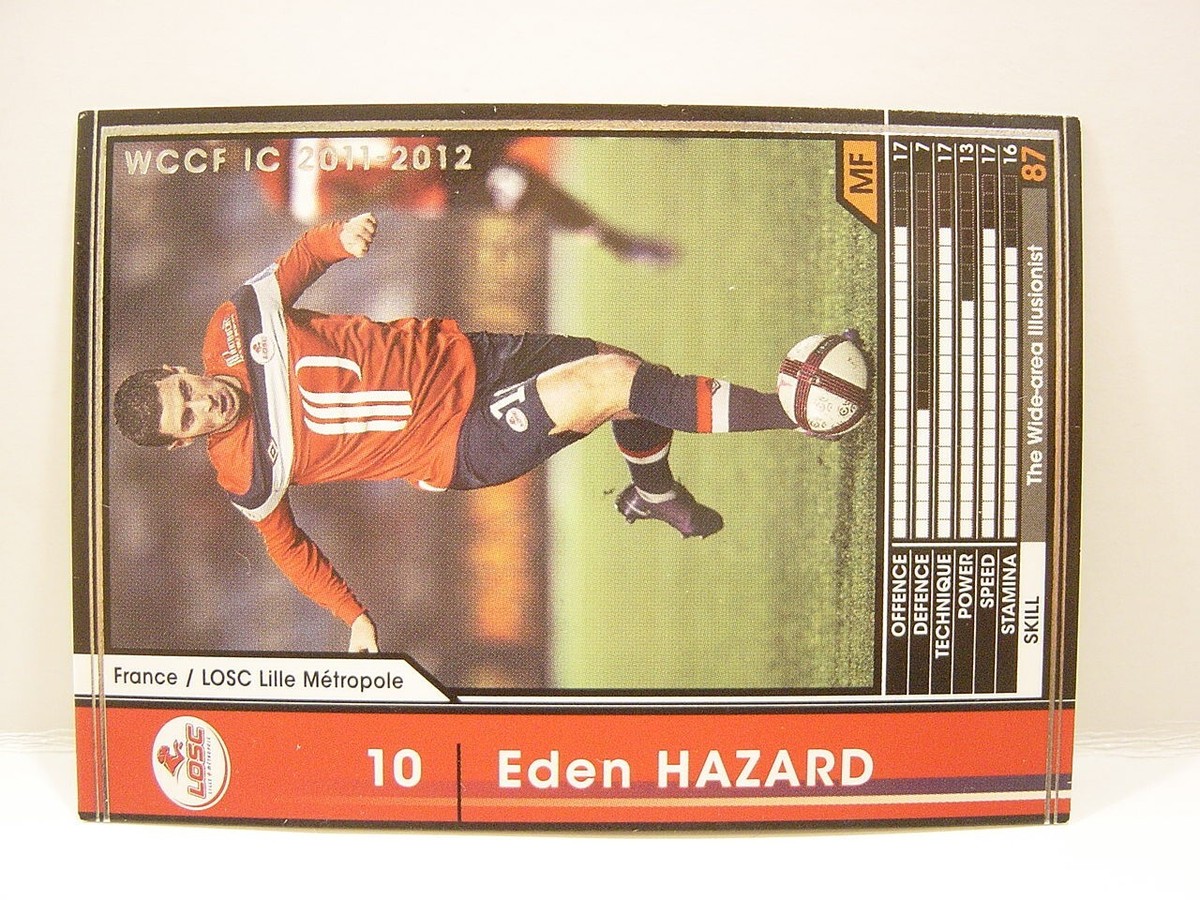 Panini WCCF 2011-12 Eden Hazard 1991 Belgium No.10 LOSC Lille