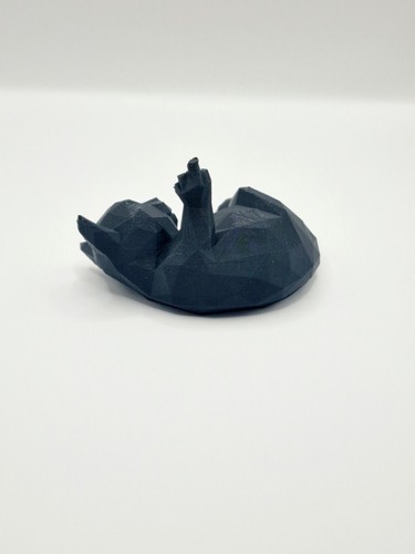 F Cat 3d Printed Black Cat Figure 6cm Long - Picture 4 of 6