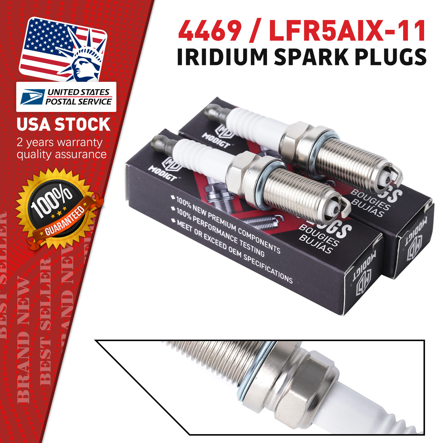 4x Iridium IX Spark Plugs For NGK 2011-2017 For Ram 1500 5.7L V8 LFR5AIX-11 4469